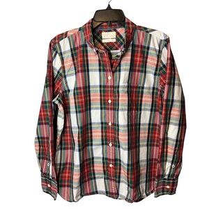 J Crew Tartan Plaid Button Up Shirt 14